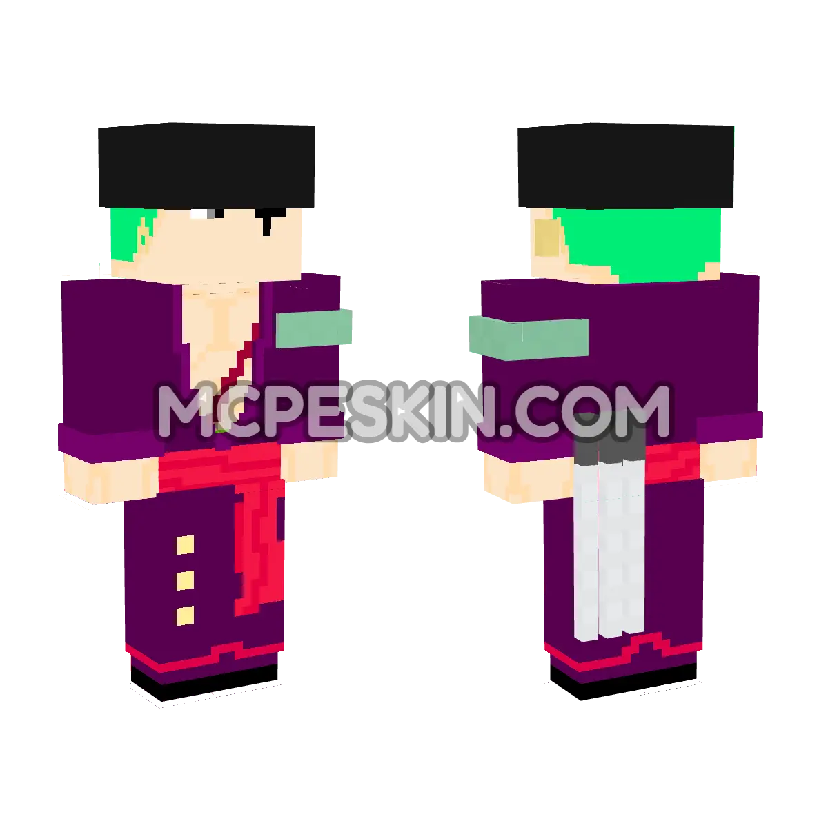 Zoro 9 4D Minecraft Bedrock skin