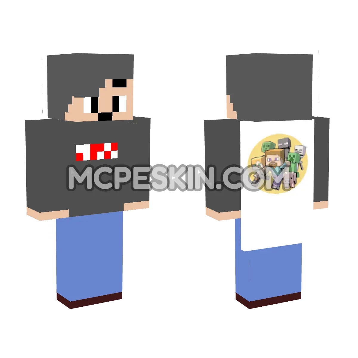 Capa HD 18 4D Minecraft Bedrock skin