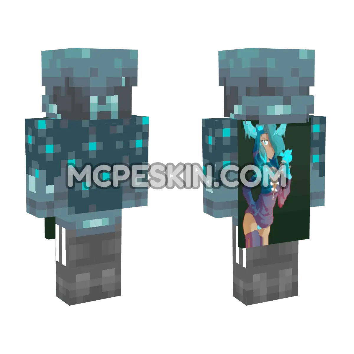 Capa HD 31 4D Minecraft Bedrock skin