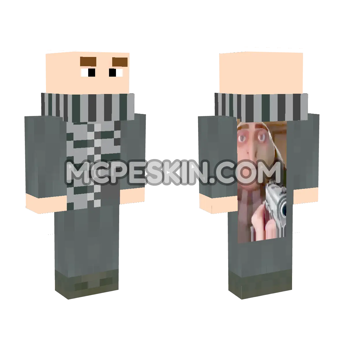 Capa HD 34 4D Minecraft Bedrock skin