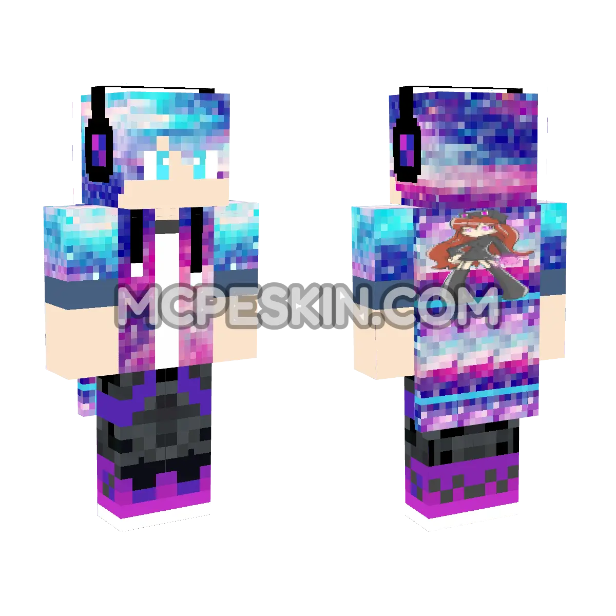 Capa HD 4 4D Minecraft Bedrock skin