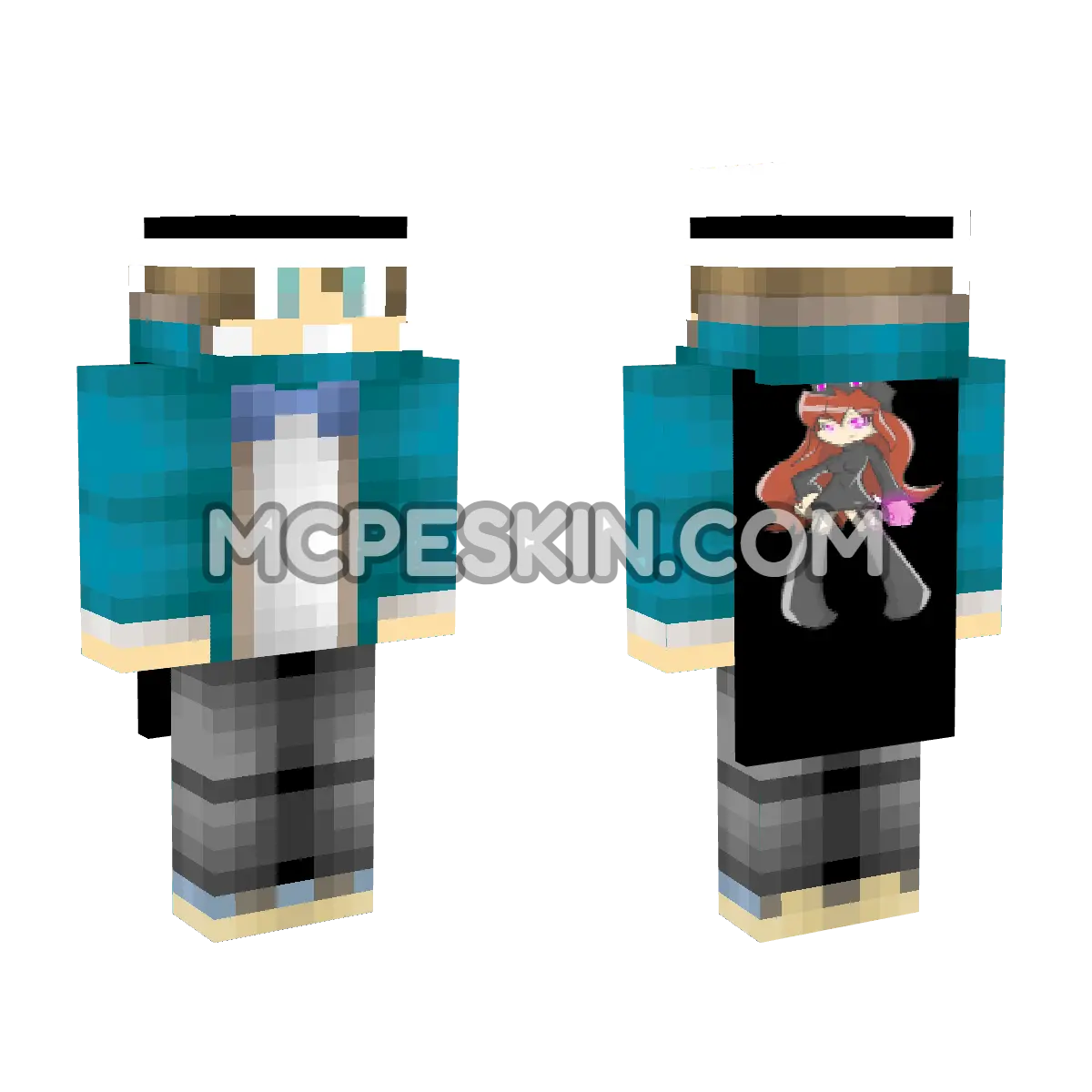 Capa HD 4D Minecraft Bedrock skin