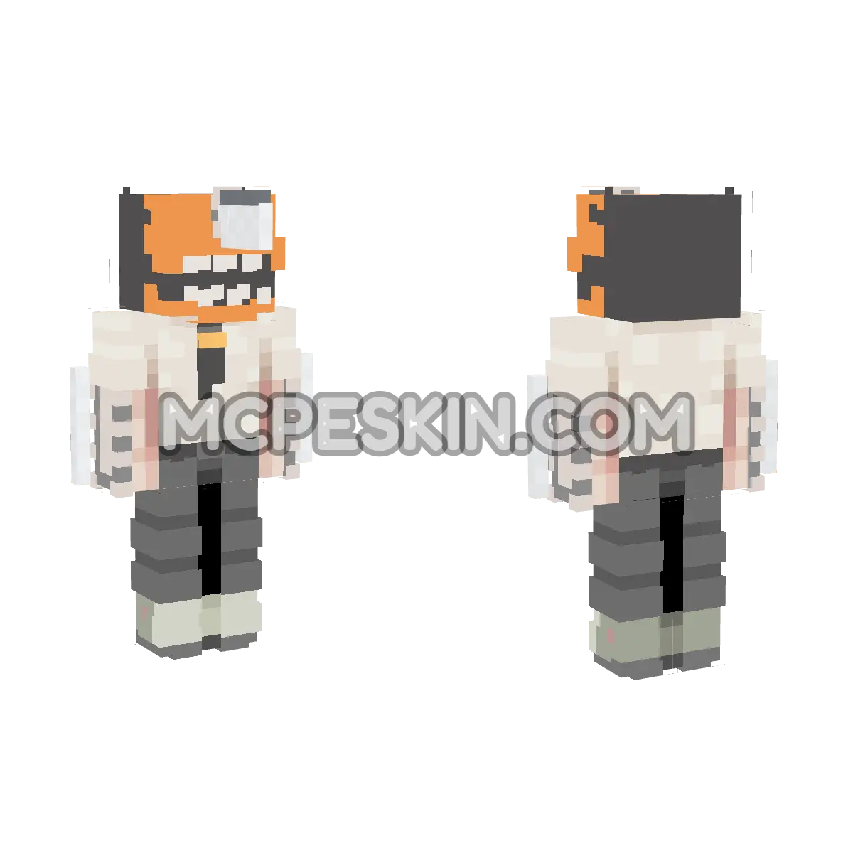 Chainsaw Man 4 4D Minecraft Bedrock skin
