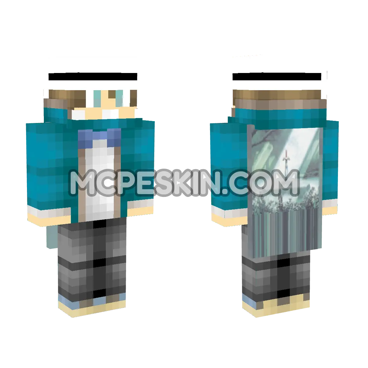DFF Cape 4D Minecraft Bedrock skin