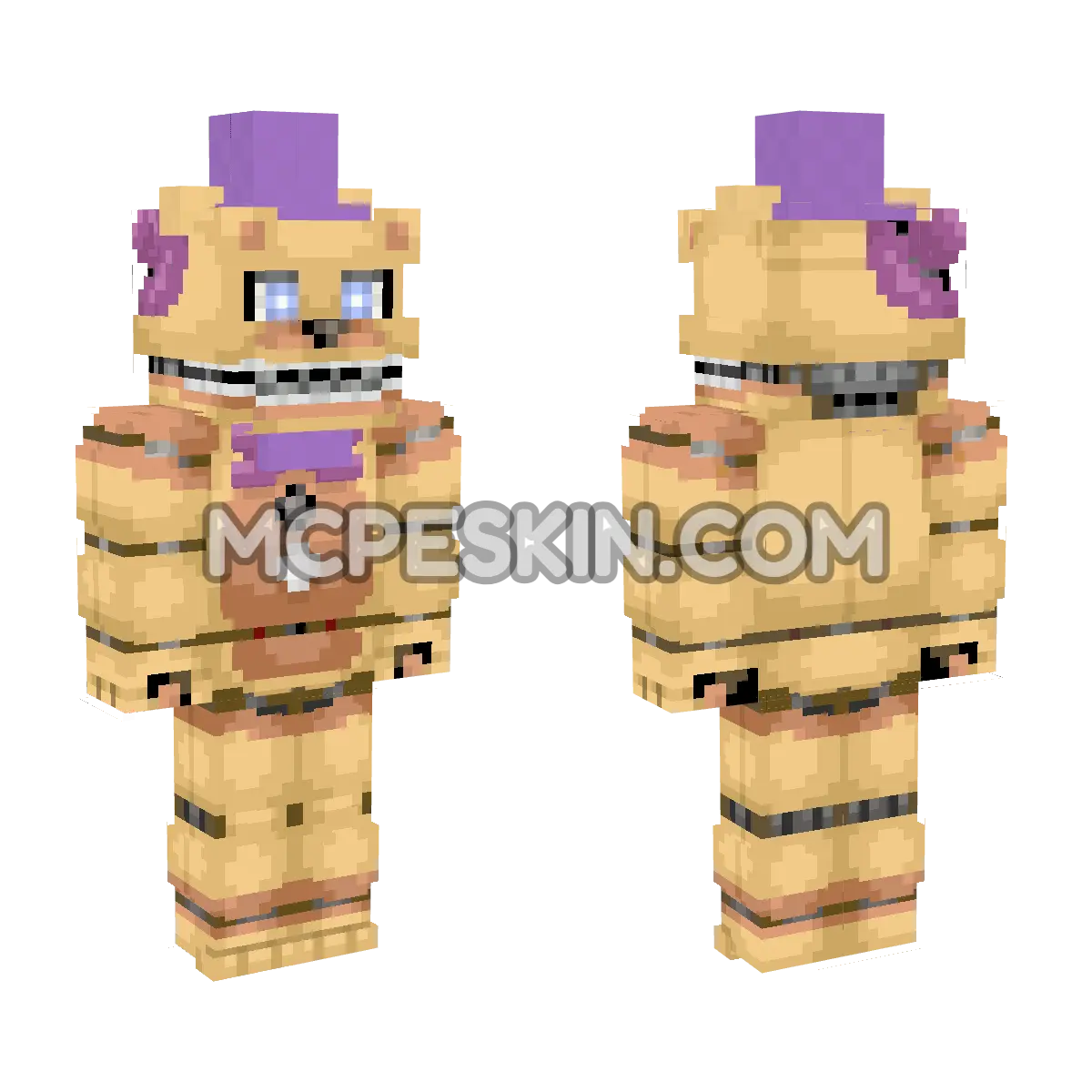 Fredbear 16 4D Minecraft Bedrock skin