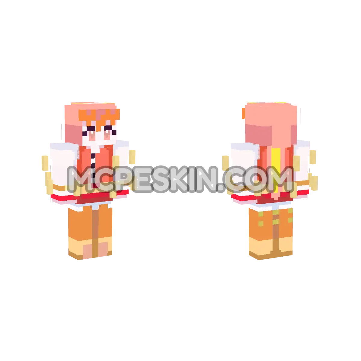 Princess Blaze Super 4D Minecraft Bedrock skin