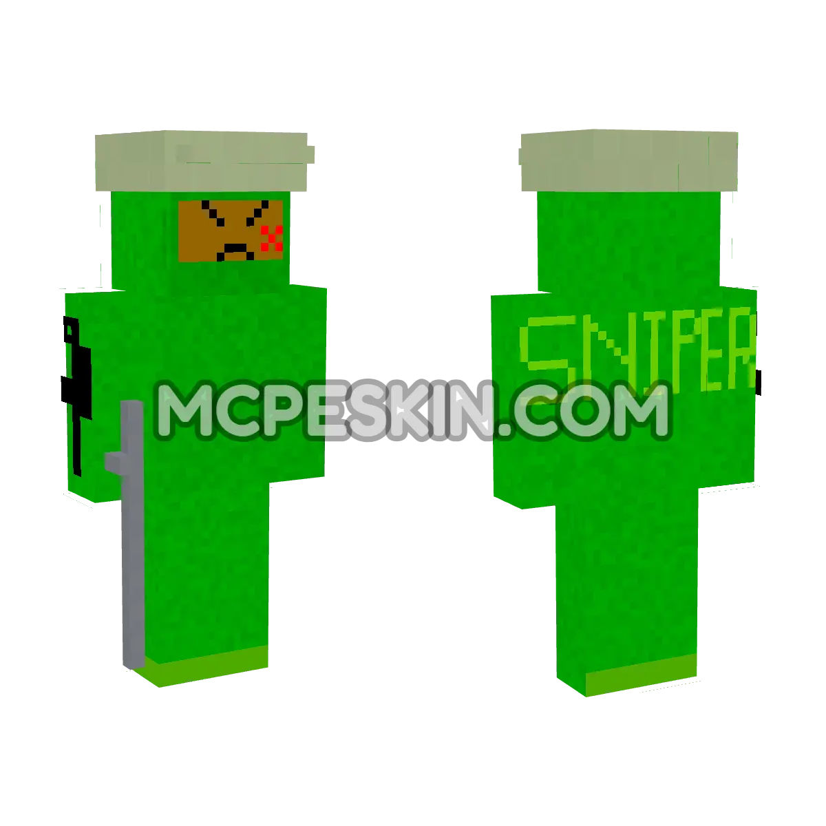 Sniper 11 4D Minecraft Bedrock skin