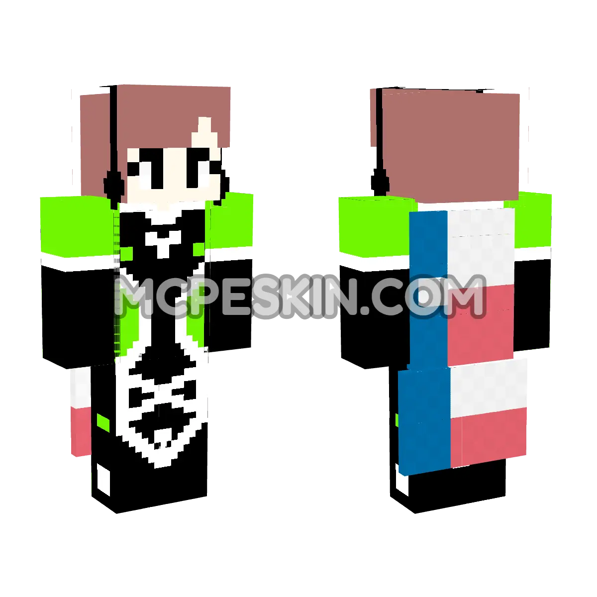 Texas Flag Human 4D Minecraft Bedrock skin