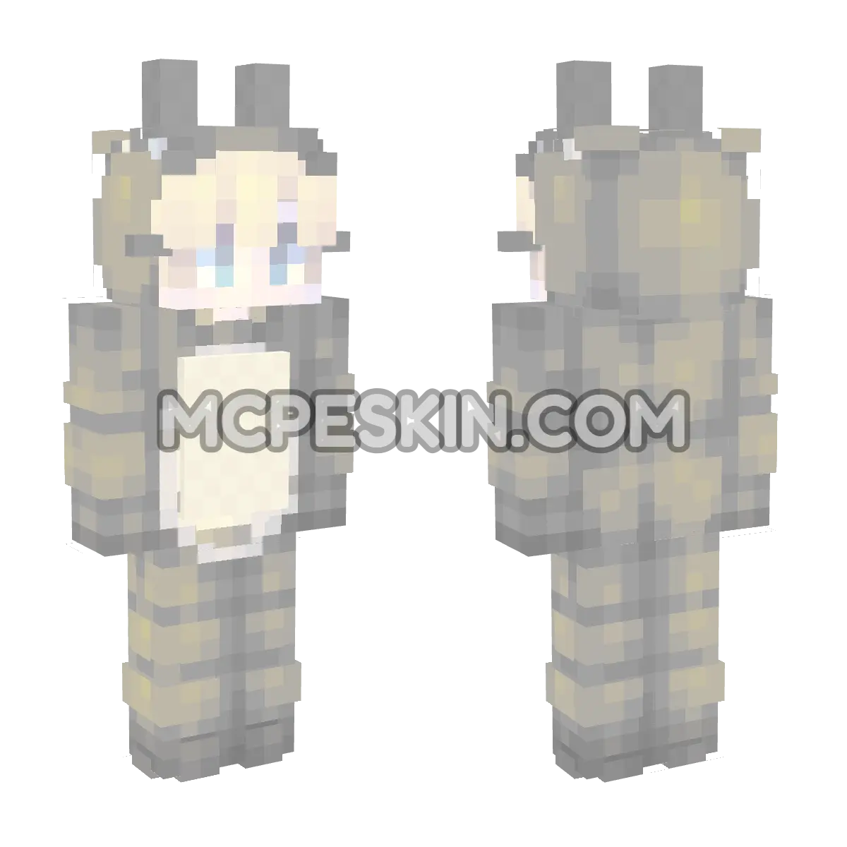 Totoro Boy 4D Minecraft Bedrock skin
