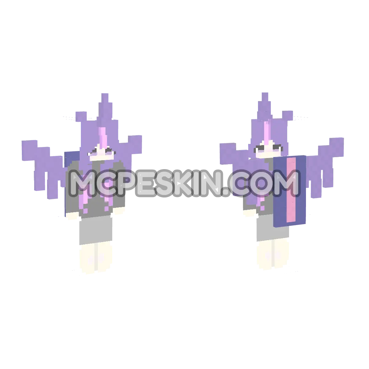 Twilight Sparkle 9 4D Minecraft Bedrock skin