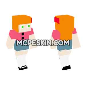 8 Bit Elizabeth Afton Minecraft Bedrock skin