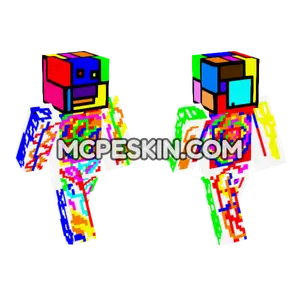 Abstract Rainbow Character