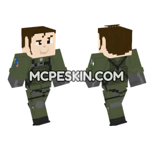 Ace Combat 5 Alvin Davenport Minecraft Bedrock skin