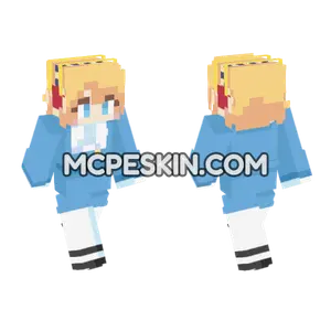 Aigis Blue Dress Minecraft Bedrock skin