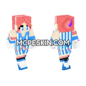 Akikoloid Chan Vocaloid Minecraft Bedrock skin
