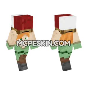 Alex Bed Skin Minecraft Bedrock skin
