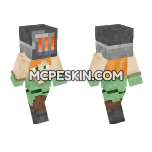 Alex Blast Furnace Minecraft Bedrock skin