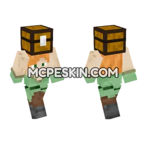 Alex Chest Minecraft Bedrock skin