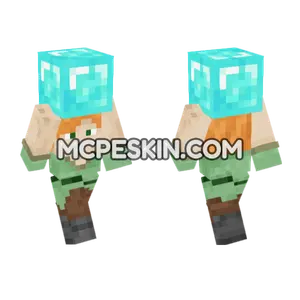 Alex Diamond Minecraft Bedrock skin