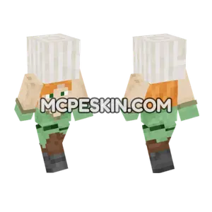 Alex Quartz Block Lines Minecraft Bedrock skin