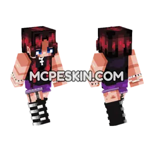 Alternative Girlie Minecraft Bedrock skin