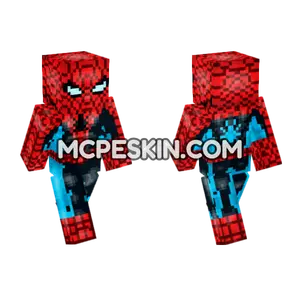 Amazing Spider-Man Suit Minecraft Bedrock skin