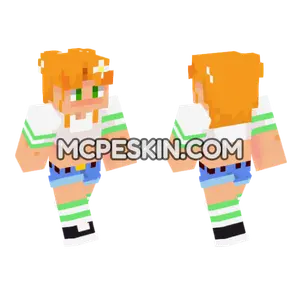 Amber Green – Jenny Mod Skin Minecraft Bedrock skin