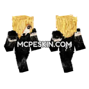 Amberine Blonde Hair Minecraft Bedrock skin