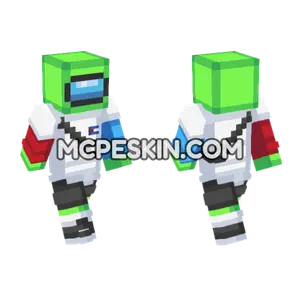 Among Us Green Suit Minecraft Bedrock skin