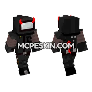 Among Us Imposter Black Minecraft Bedrock skin
