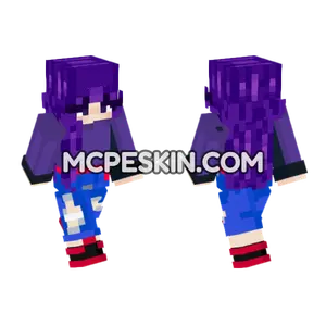 Amy Blue Jacket Minecraft Bedrock skin
