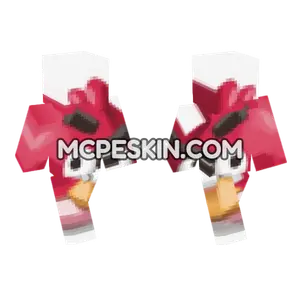 Angry Bird Red Minecraft Bedrock skin