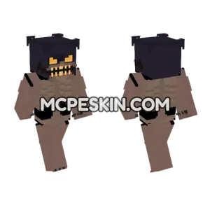 Angry Monster Mask Minecraft Bedrock skin