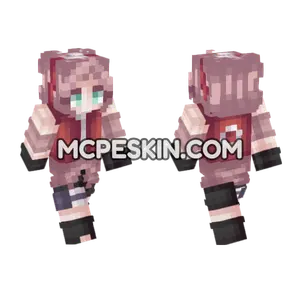 Anime Girl 10 Minecraft Bedrock skin