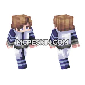 Anime Girl Uniform Minecraft Bedrock skin