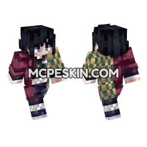 Anime Giyu Tomioka Minecraft Bedrock skin