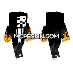 Anonymous Guy Fawkes Mask Minecraft Bedrock skin