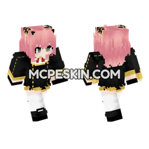 Anya Forger Skin Minecraft Bedrock skin