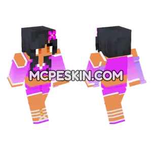 Aphmau Chill Day Minecraft Bedrock skin