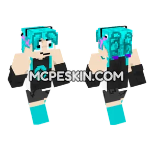Aqua Hair Girl