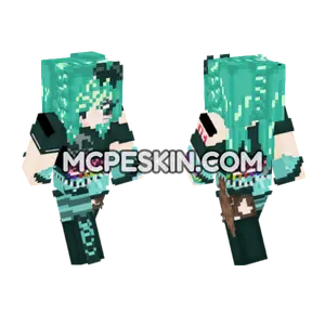 Aqua Vocaloid Outfit