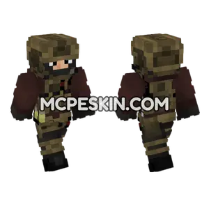 Armed Civilian Operator Minecraft Bedrock skin