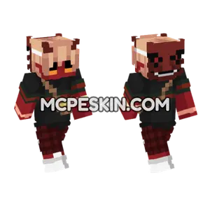 Ashley Red Outfit Minecraft Bedrock skin