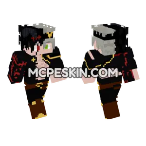 Asta Controlled Black Form Minecraft Bedrock skin