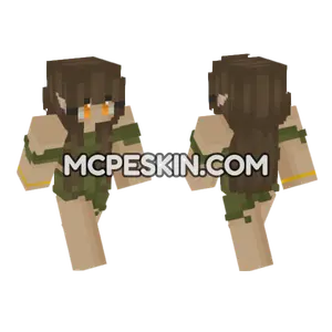 Aubrie Skin Minecraft Bedrock skin