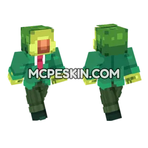 Avocado Man Minecraft Bedrock skin