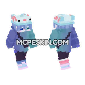 Axolotle Boy Minecraft Bedrock skin