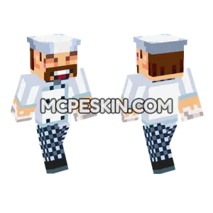 Baker With Chef Hat Minecraft Bedrock skin