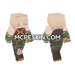 Bakugo Hero Outfit Minecraft Bedrock skin