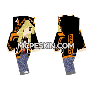 Bakugo Hoodie Minecraft Bedrock skin